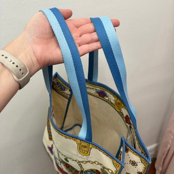 Brighton Glittering Love Tote Bag Hearts Butterfly Jeweled Print Canvas NEW tag - Picture 13 of 13